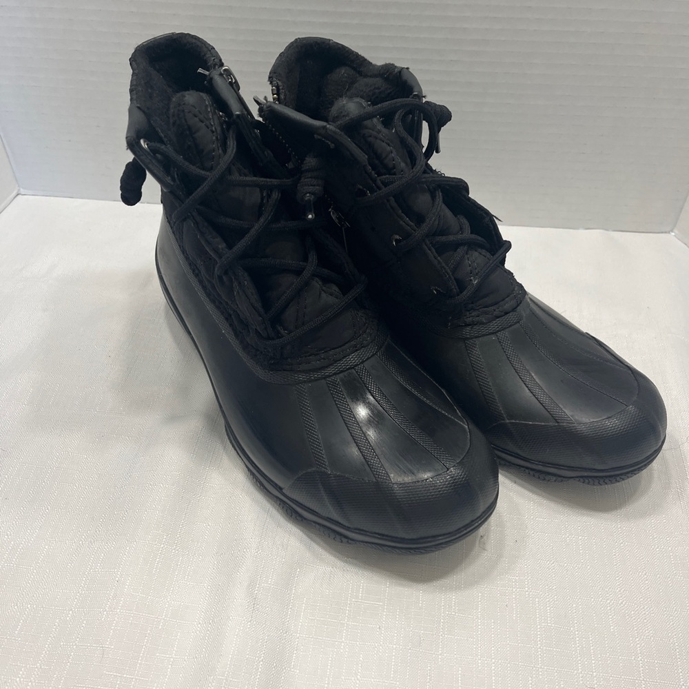 Sperry Black Winter & Rain Boots Size 7